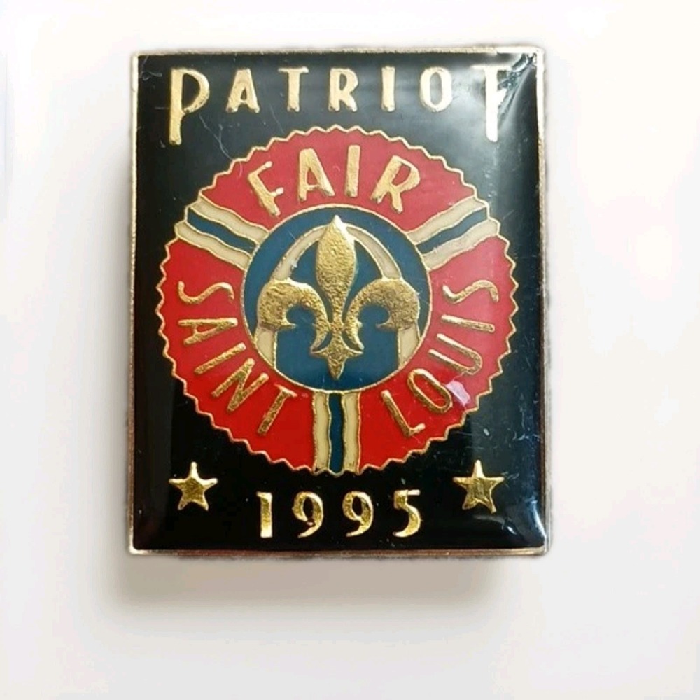 Fair Saint Louis Patriot 1995 Lapel Pin Annual 4th of July Gateway Arch Park